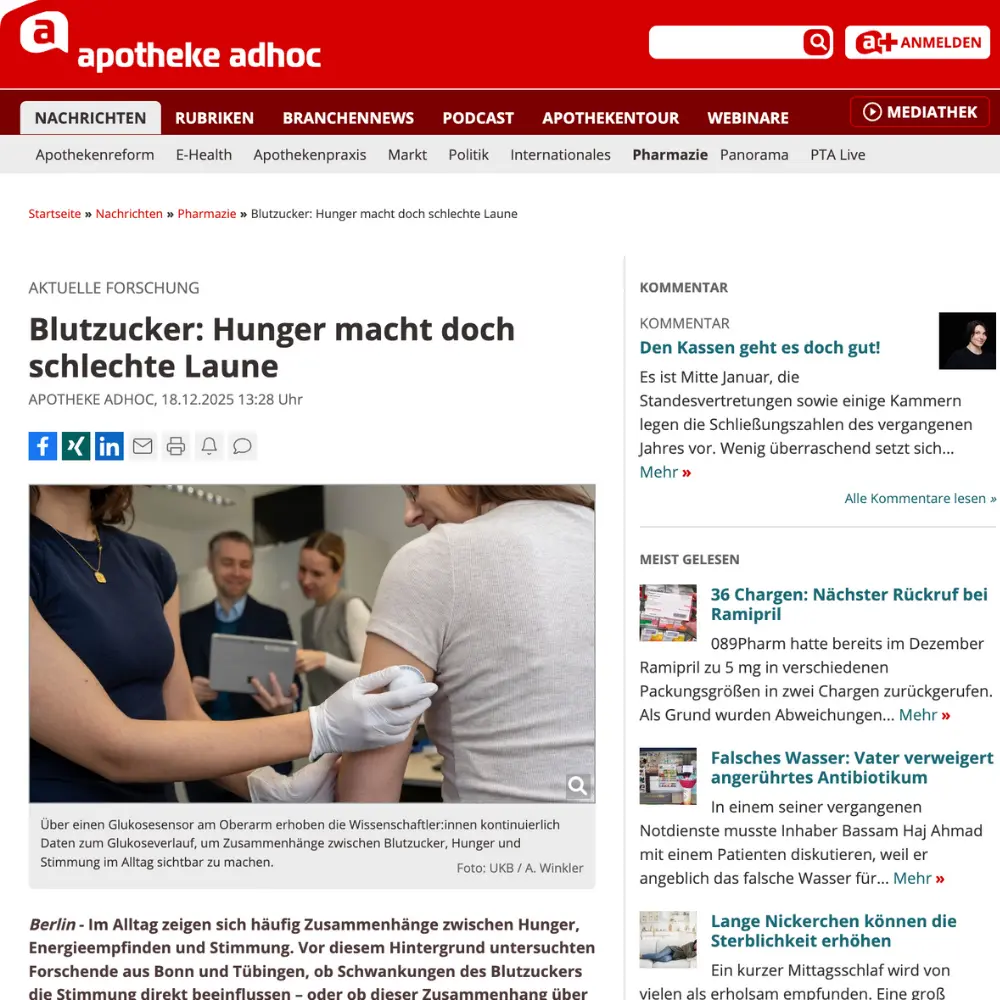 Blutzucker: Hunger macht doch schlechte Laune